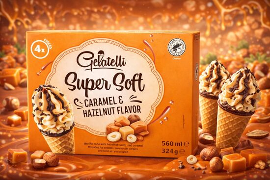 Super soft caramel&halzenut flavor 4x140ml